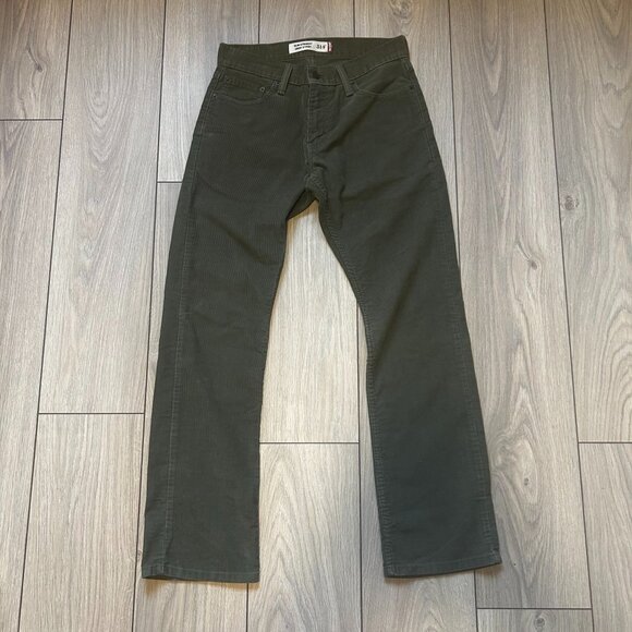 Levi's Khaki Corduroy 514 Slim Straight Pants - Picture 1 of 2